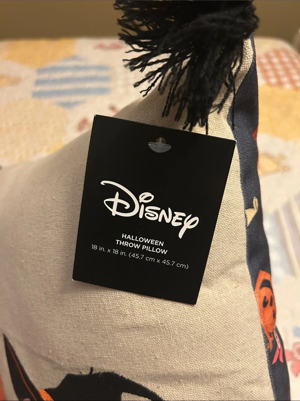 Winnie the Pooh & Friends Halloween Accent Pillow - Beige, Orange, Black